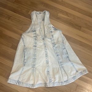 Free people denim swing dress